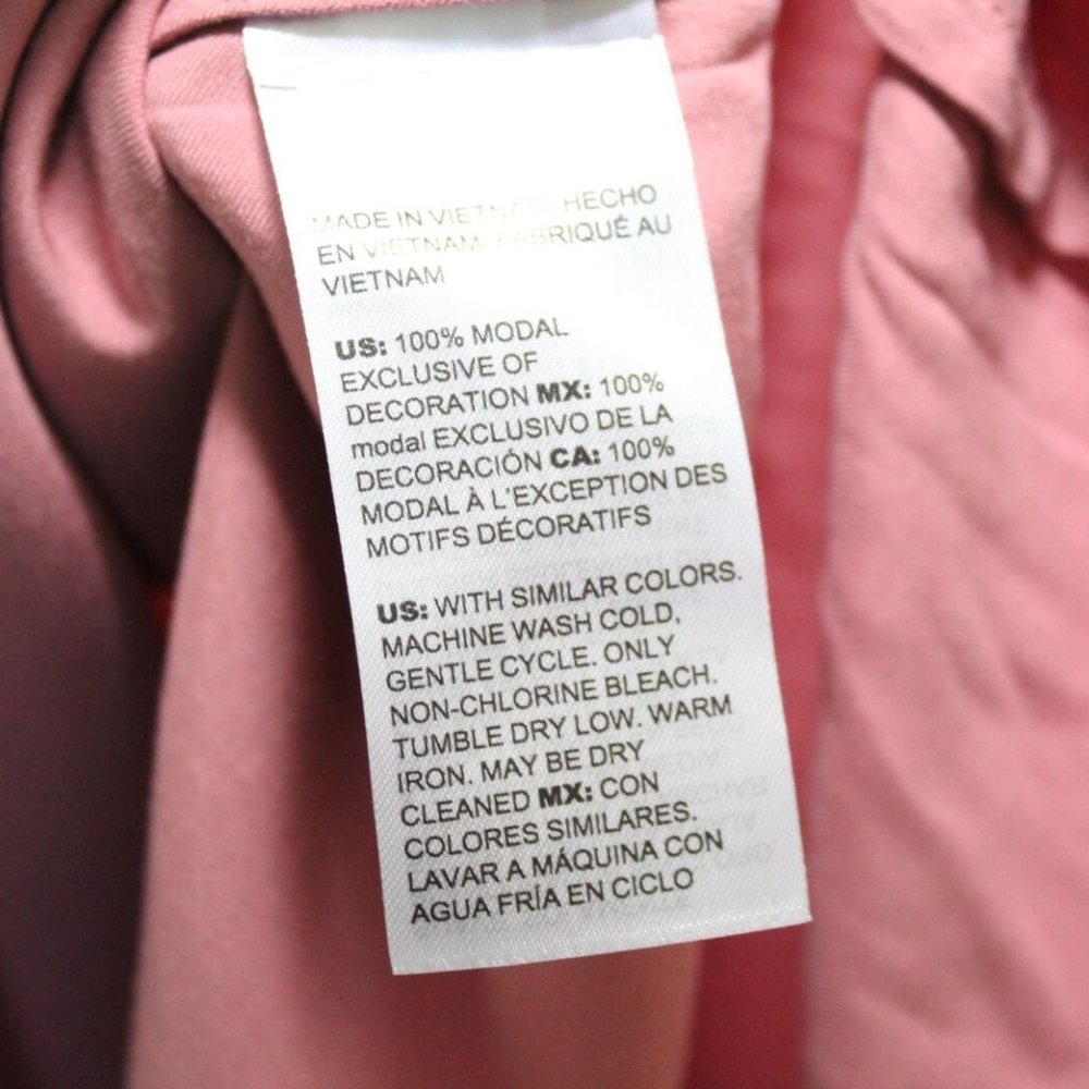 NWT Chico's Sandwashed Satin Ruffle Blouse Pink Women's Top Size 2 12 14 H13810 - Picture 10 of 10